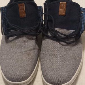 Ben Sherman Mens' Deck or Boat shoes size US 12 Navy and Grey